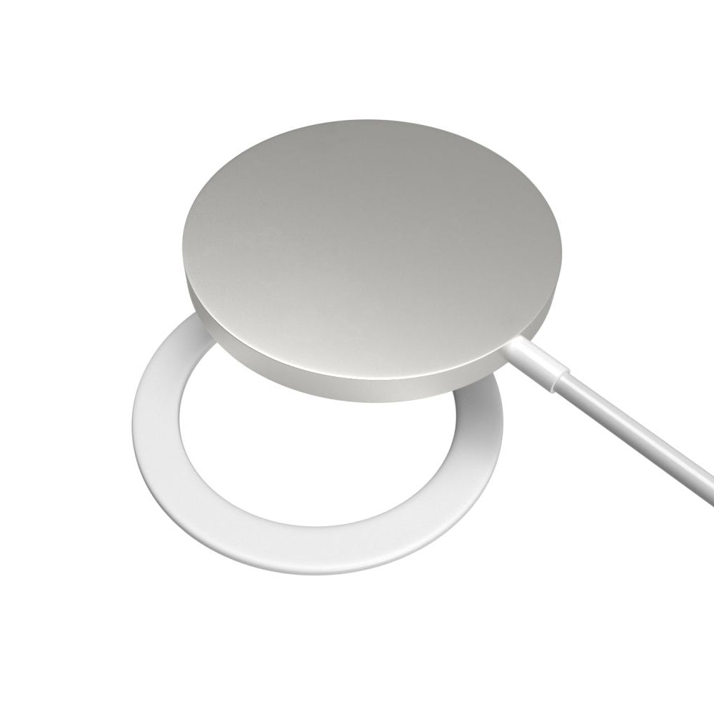 Fixed Metallic Sticker, White