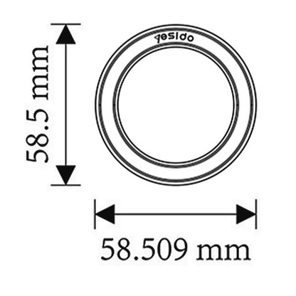 Sticker Metálico Yesido C208, Preto