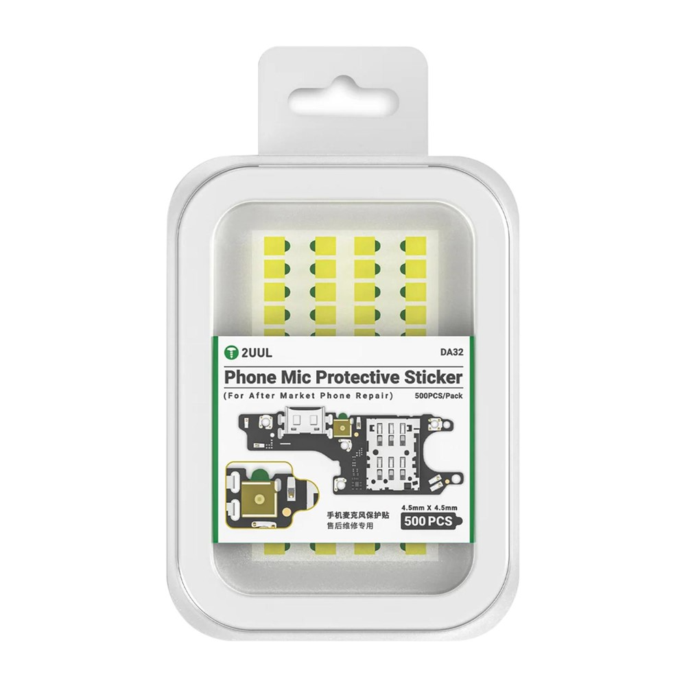 Autocolante de Proteção para Microfone 2UUL DA32, Conjunto de 500 unidades