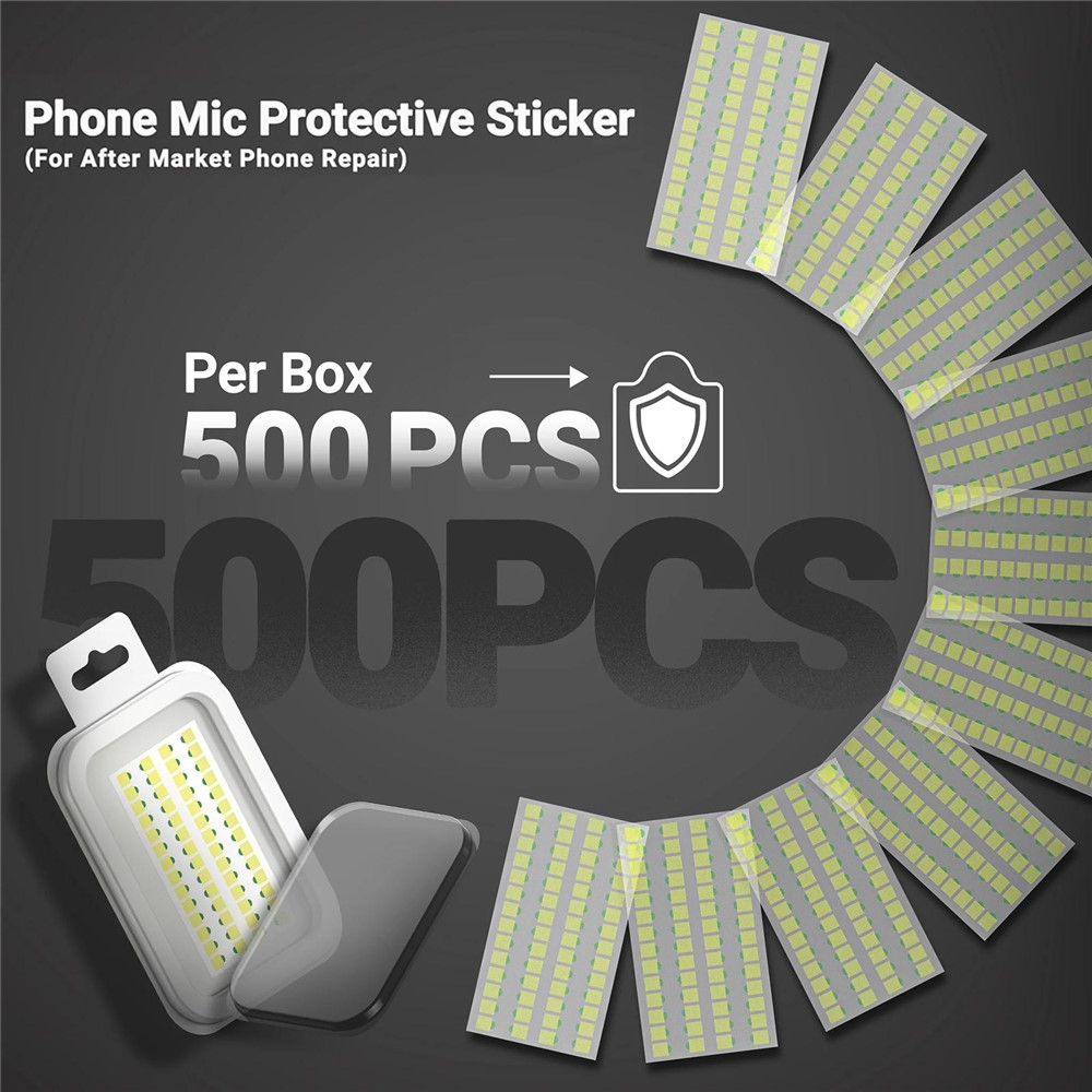 Autocolante de Proteção para Microfone 2UUL DA32, Conjunto de 500 unidades