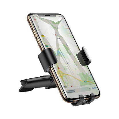 Baseus Metal Age Gravity Car Mount, Universal, Preto SUYL-J01