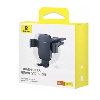 Suporte Auto Baseus Metal Age 3, 4.7polegadas - 6.7polegadas, Preto C40467600111-01
