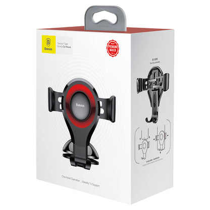 Baseus Osculum Gravity Car Mount, 63 mm - 85 mm, vermelho SUYL-XP09 