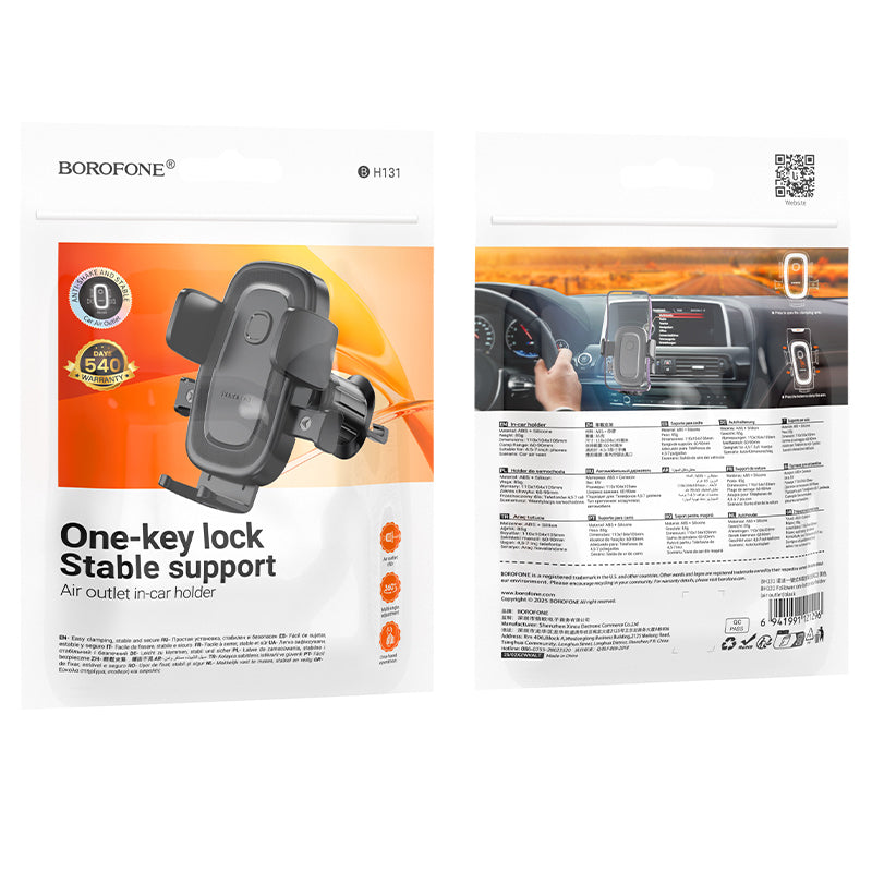 Suporte Automóvel Borofone BH131 Follower, 4.5 polegadas - 7 polegadas, Preto