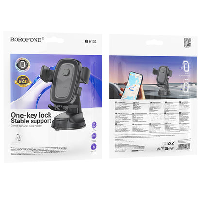 Suporte Auto Borofone BH132 Follower, 4.5 polegadas - 7 polegadas, Preto