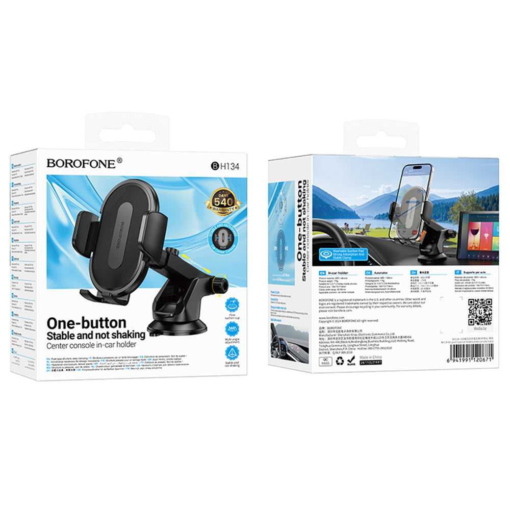 Suporte Auto Borofone BH134 Rio, 4.5inch - 7inch, Preto