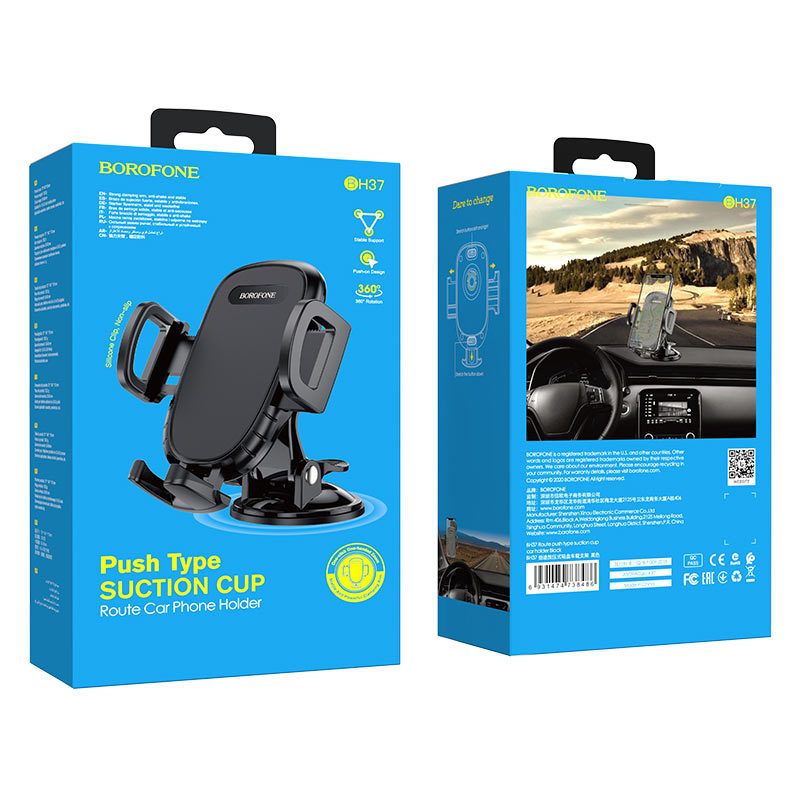 Suporte para automóvel BH60 Dainty, 4,5 polegadas - 7 polegadas, preto 