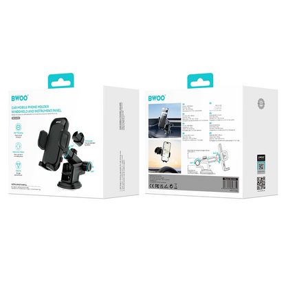 Suporte Auto BWOO BO-ZJ125, 4.7 polegadas - 6.7 polegadas, Preto