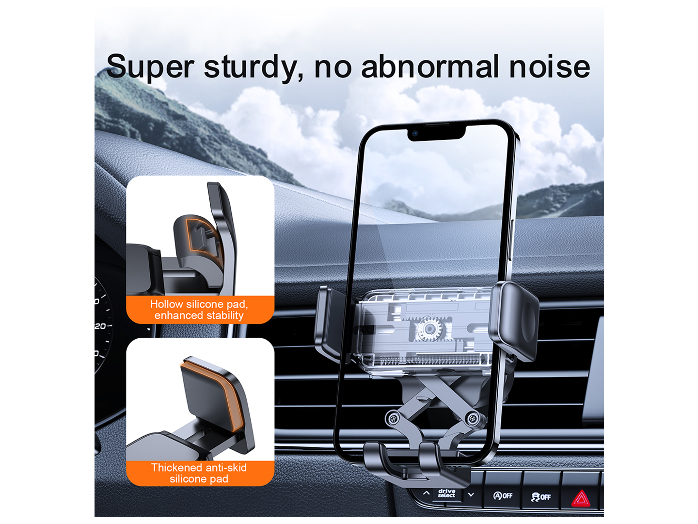 Suporte Auto Joyroom JR-ZS283 Vent, 4.7 polegadas - 6.7 polegadas, Preto