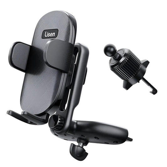 Suporte Auto Lisen 2em1, 4.7inch - 7.2inch, Preto YL0222040016