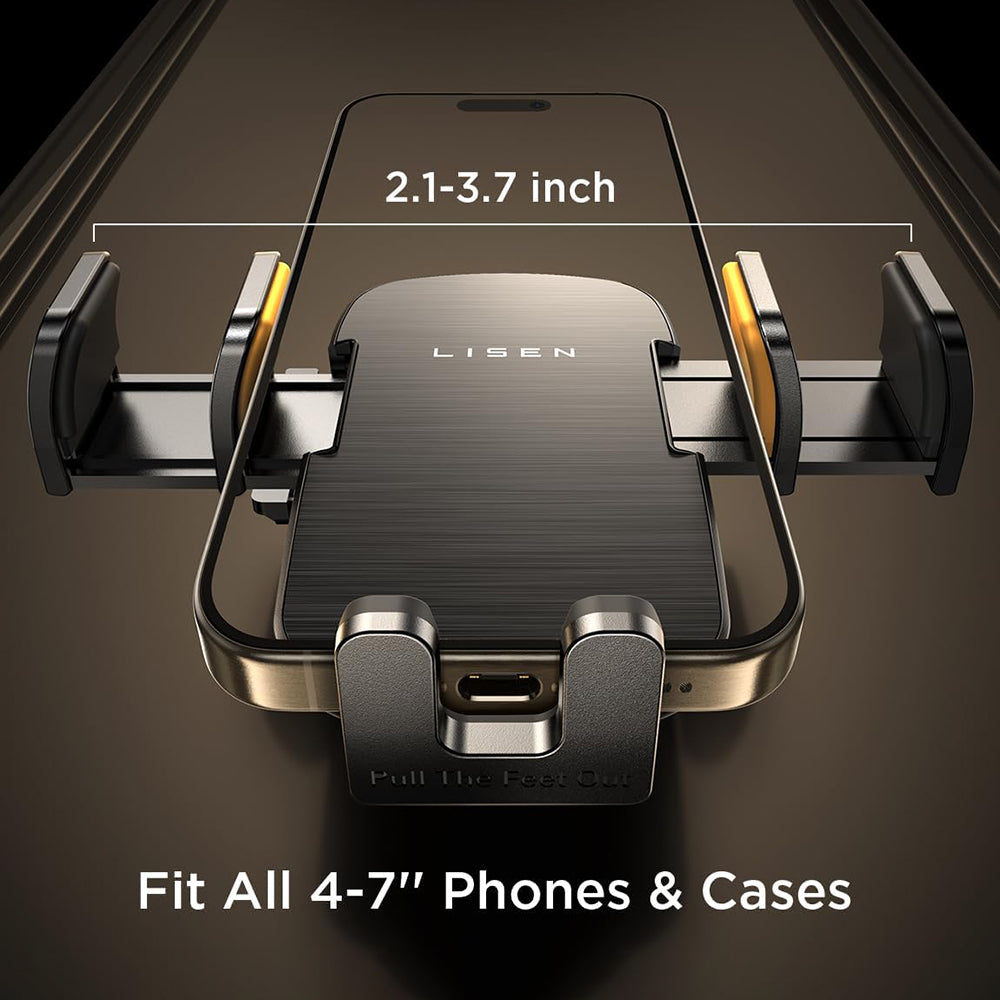 Suporte Auto Lisen 2em1, 4.7inch - 7.2inch, Preto YL0222040016