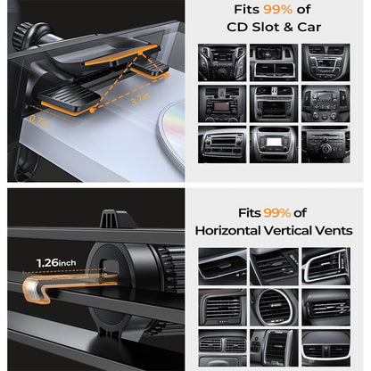 Suporte Auto Lisen 2em1, 4.7inch - 7.2inch, Preto YL0222040016