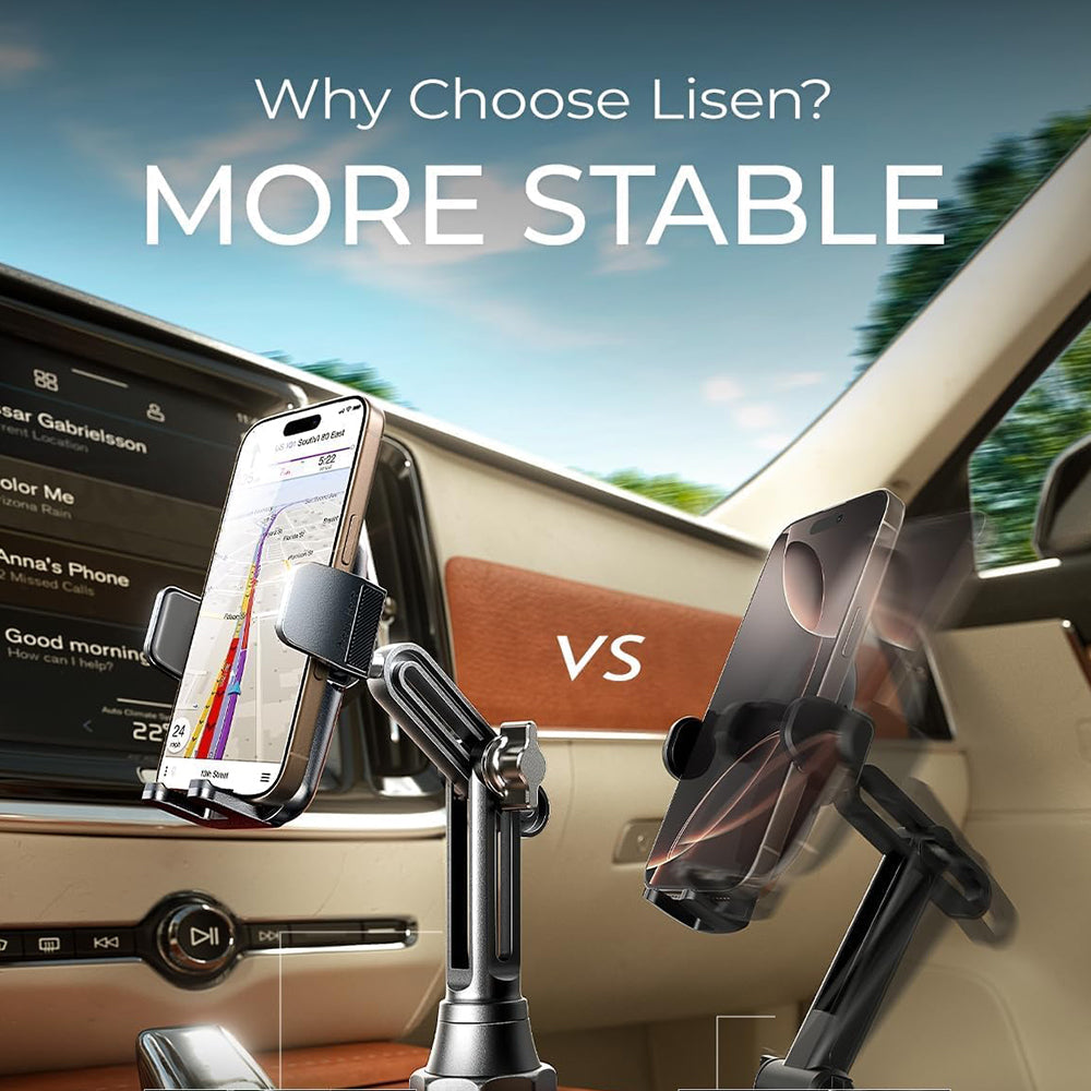 Suporte Auto Lisen para Telefone / Tablet, 4.5inch - 12.9inch, Preto YL0223070048