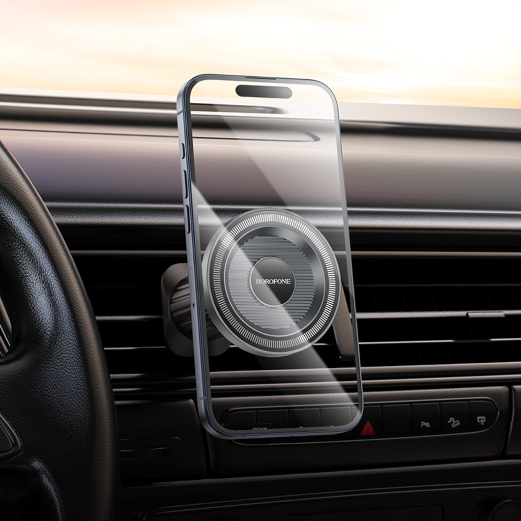 Suporte Auto Magnético Borofone BH122 Profit, 4.5inch - 7inch, Preto