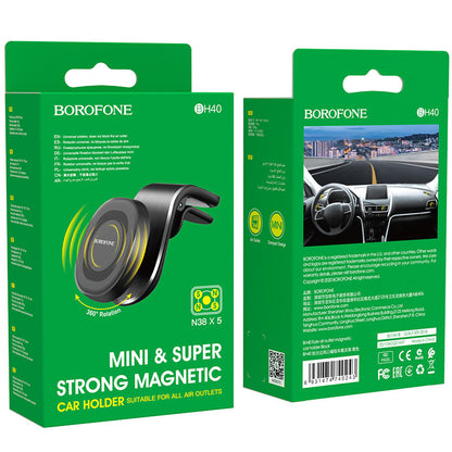 Suporte Automóvel Magnético Borofone BH40 Kyle, Universal, Preto