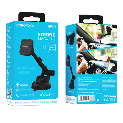 Suporte Automóvel Magnético Borofone BH21 Vanda, Universal, Preto
