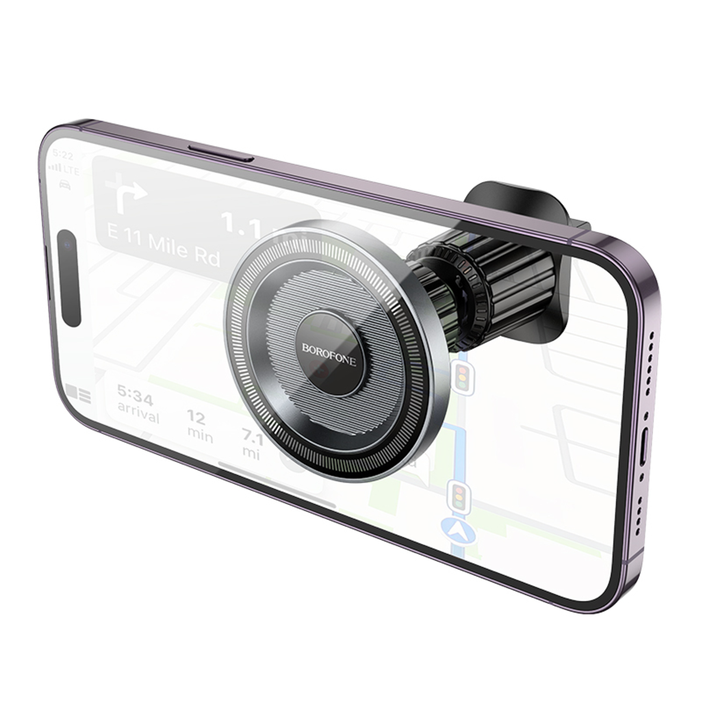 Suporte Auto Magnético Borofone BH122 Profit, 4.5inch - 7inch, Preto