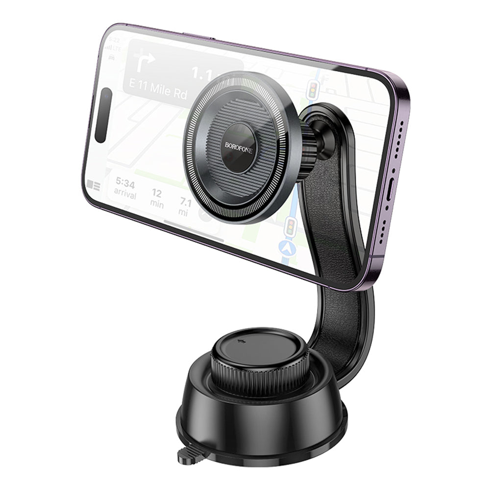 Suporte Auto Magnético Borofone BH123 Profit, 4.5inch - 7inch, Preto