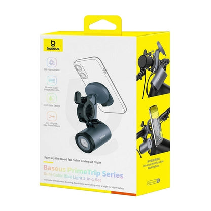 Suporte de Bicicleta com Lanterna Baseus PrimeTrip, Universal, Preto C12569000121-00