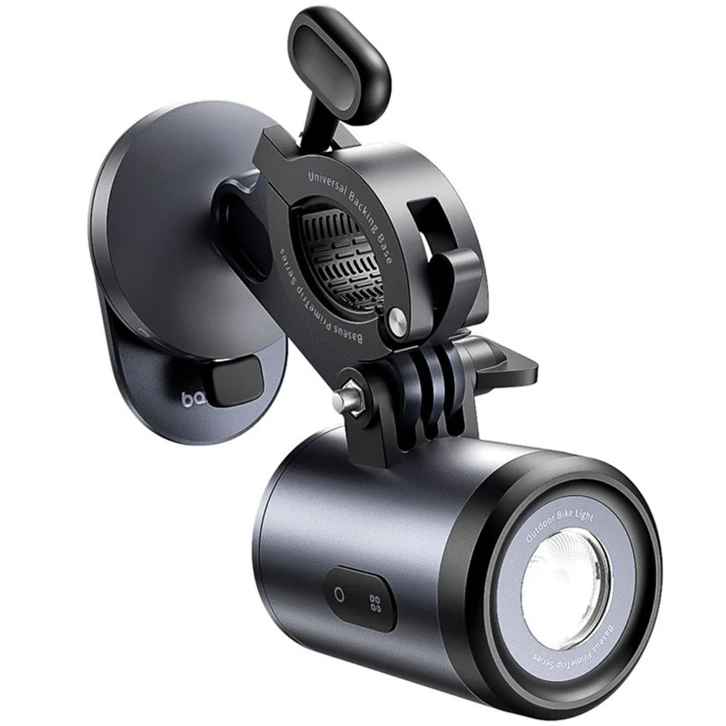 Suporte de Bicicleta com Lanterna Baseus PrimeTrip, Universal, Preto C12569000121-00