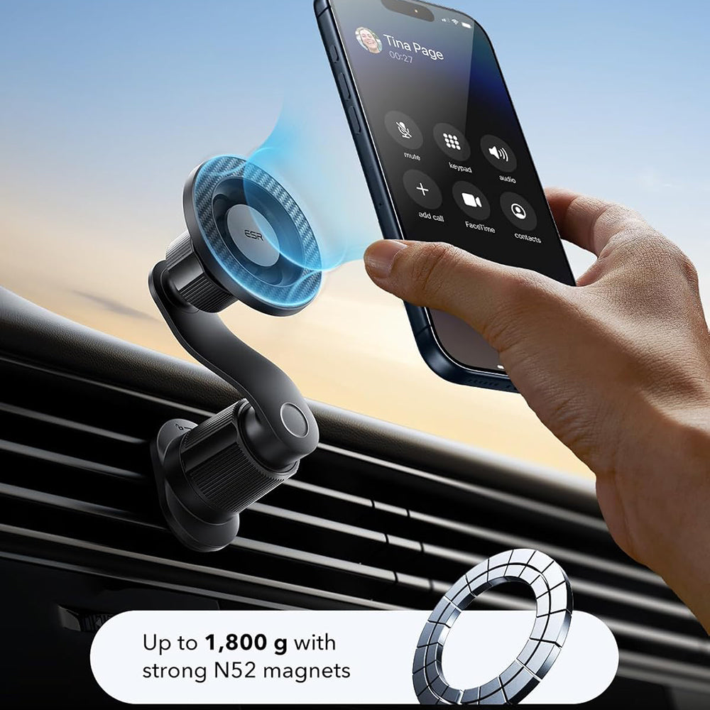 Suporte Auto Magnético ESR OmniLock Vent, Universal, Preto