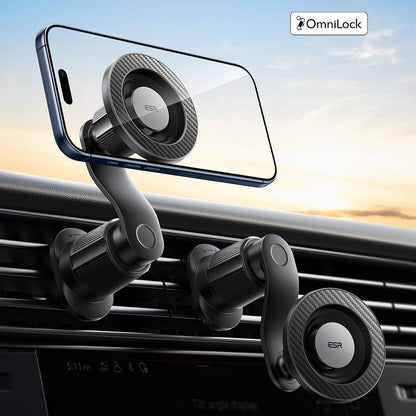 Suporte Auto Magnético ESR OmniLock Vent, Universal, Preto