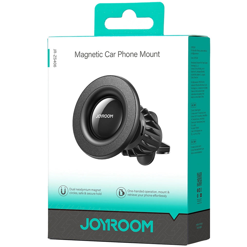 Joyroom JR-ZS406 Magnetic Car Holder, Air Vent, Universal, Black