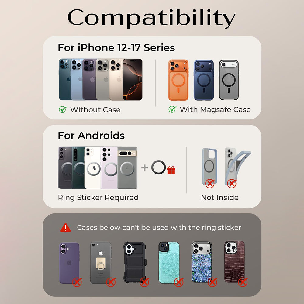 Suporte Auto Magnético Lisen A690, Universal, Cinzento