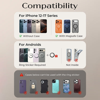 Suporte Auto Magnético Lisen A690, Universal, Cinzento