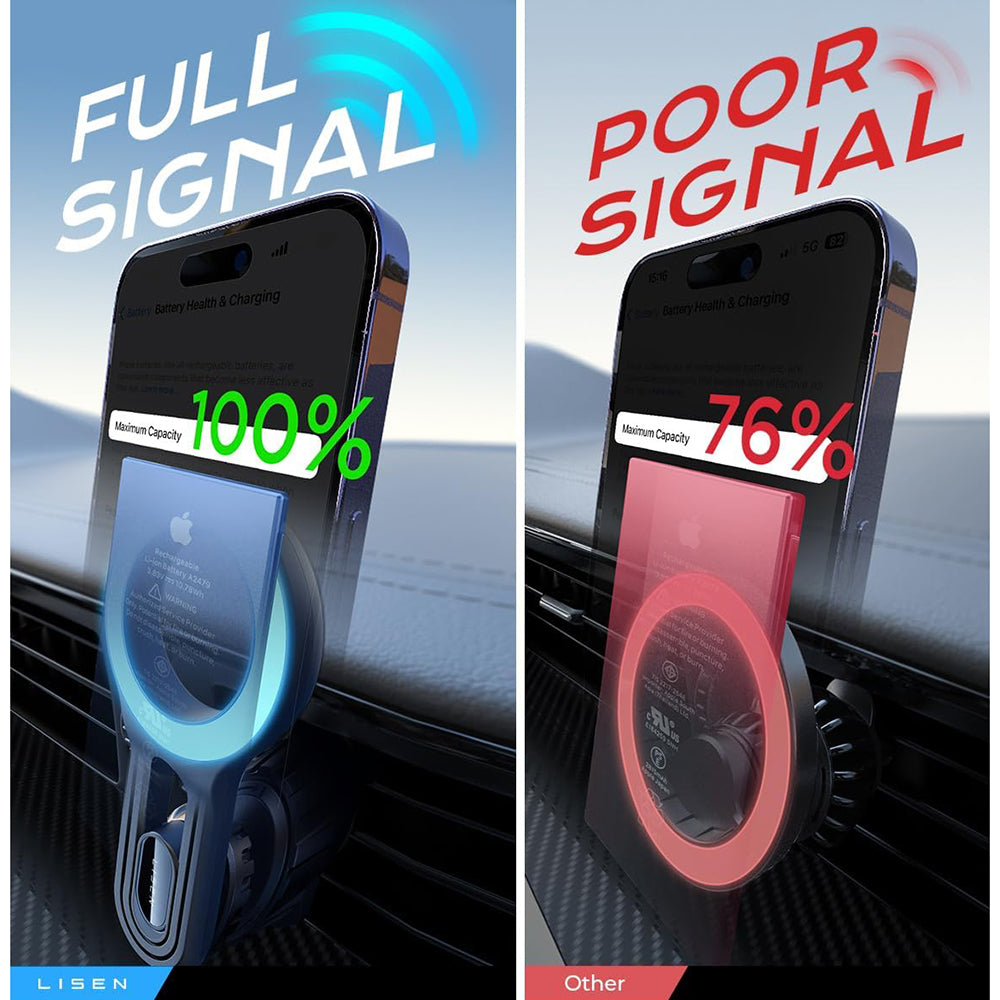 Suporte Auto Magnético Lisen, Universal, Preto YL0222100001