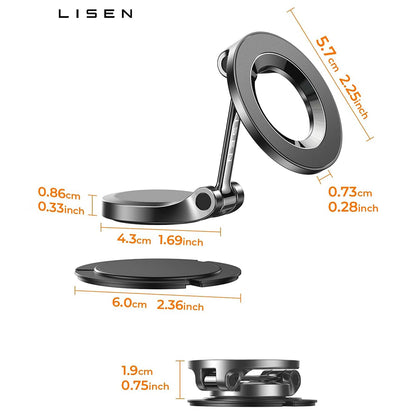 Suporte Automóvel Magnético Lisen, Universal, Preto YL0223080002