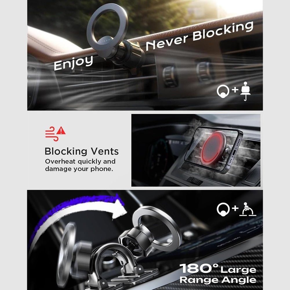 Suporte Auto Magnético Lisen, Universal, Preto YL0223110033