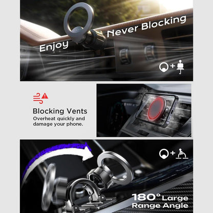 Suporte Auto Magnético Lisen, Universal, Preto YL0223110033