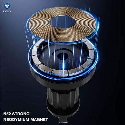 Suporte Auto Magnético Lito LT-W05, Universal, Preto