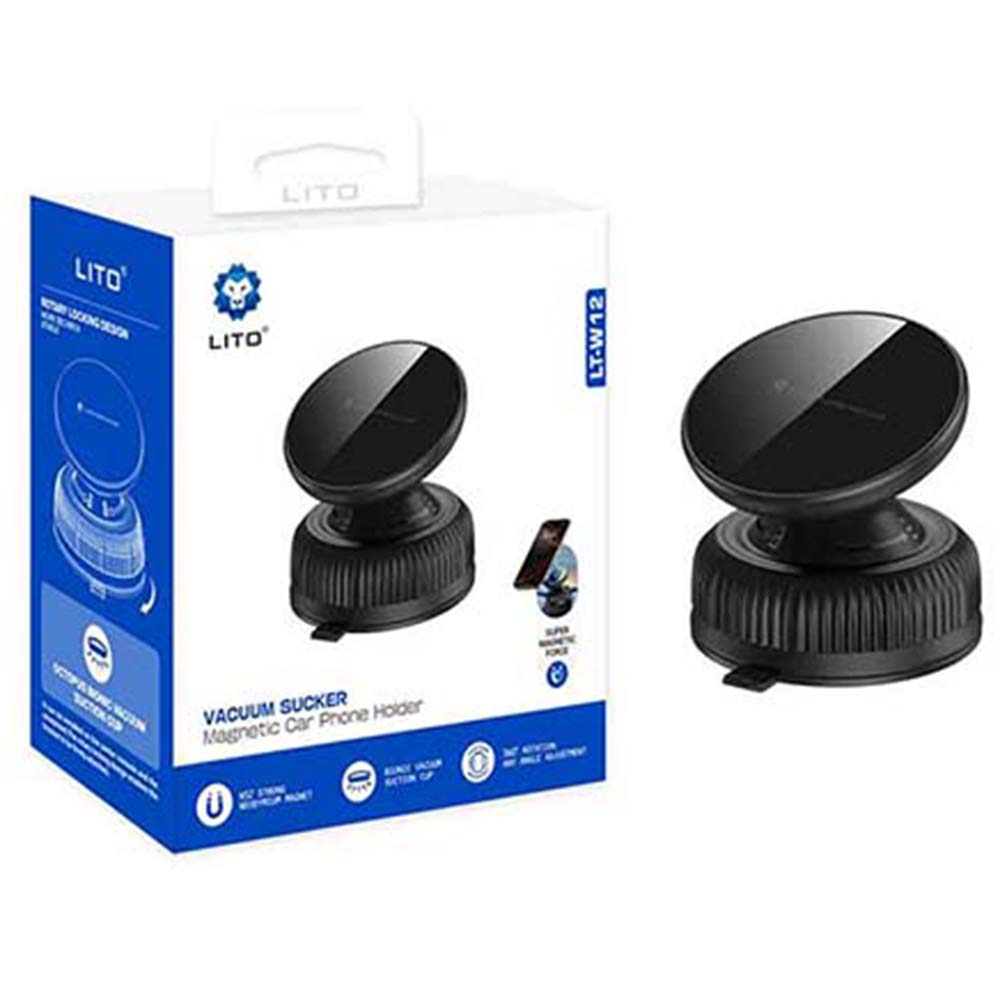 Suporte Auto Magnético Lito LT-W12, Universal, Preto