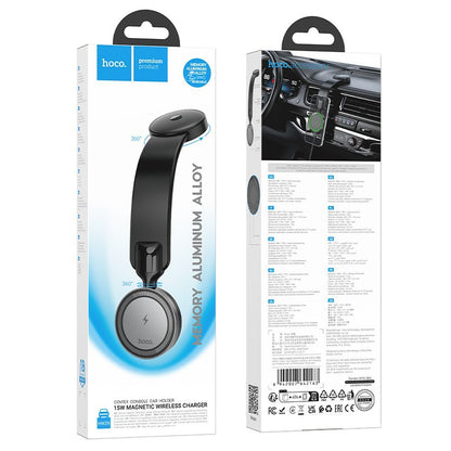 Carregador Auto Wireless HOCO HW29, 15W, 1.67A, Preto