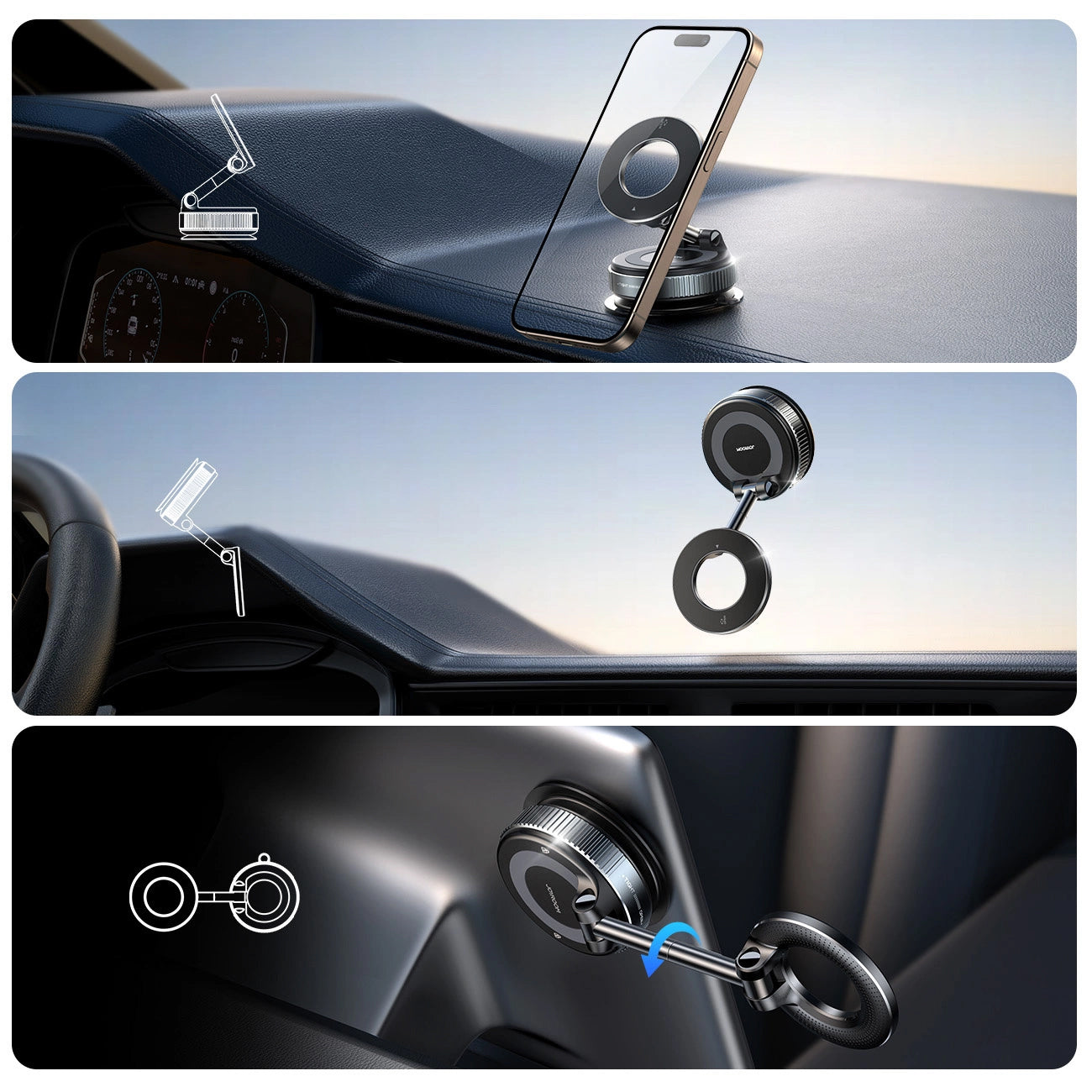Suporte Auto Magnético Joyroom JR-ZS501, Universal, Preto