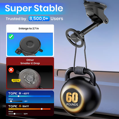 Suporte Auto Magnético Techsuit S12, Universal, Preto