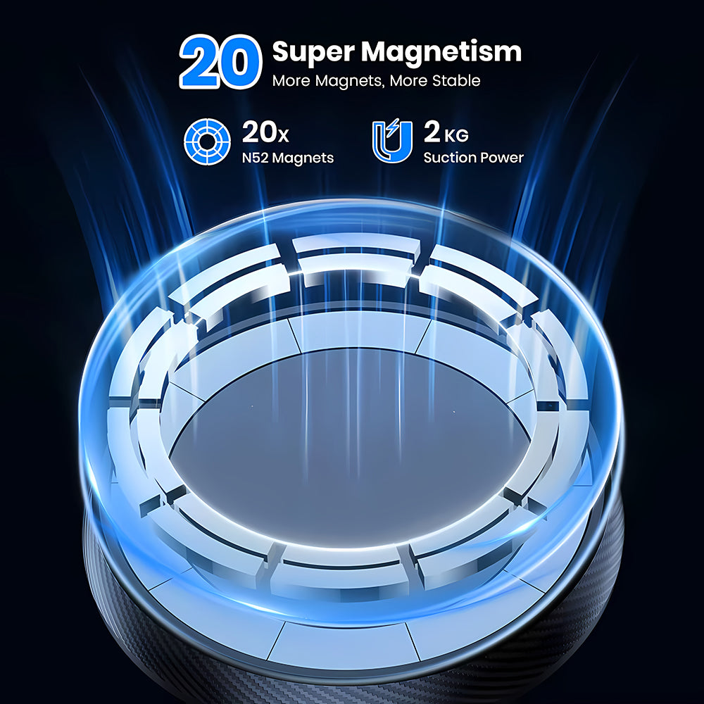 Suporte Auto Magnético Techsuit S12, Universal, Preto