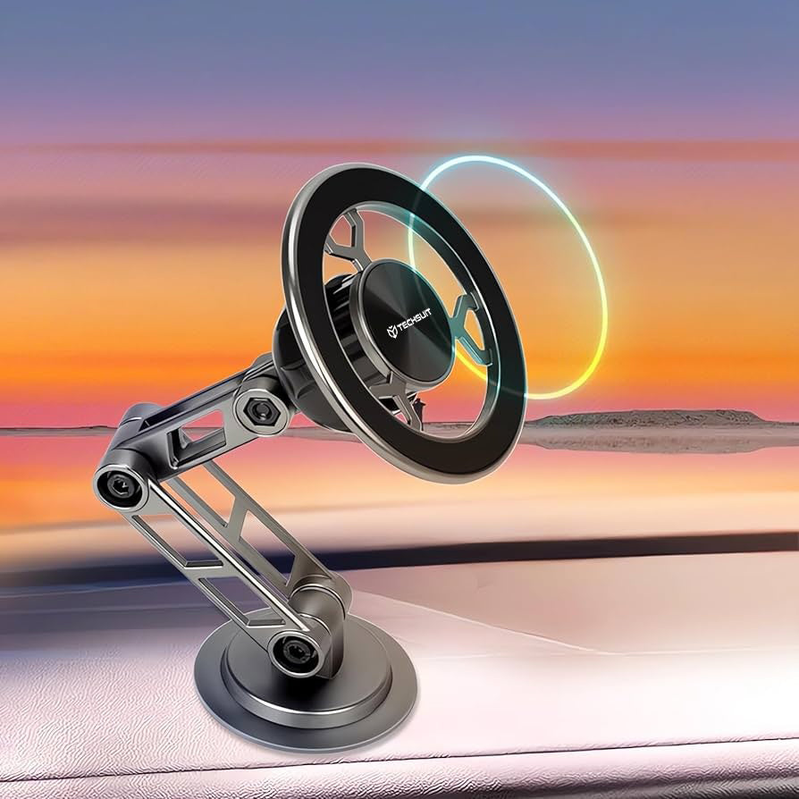 Suporte Auto Magnético Techsuit S14, Universal, Cinzento