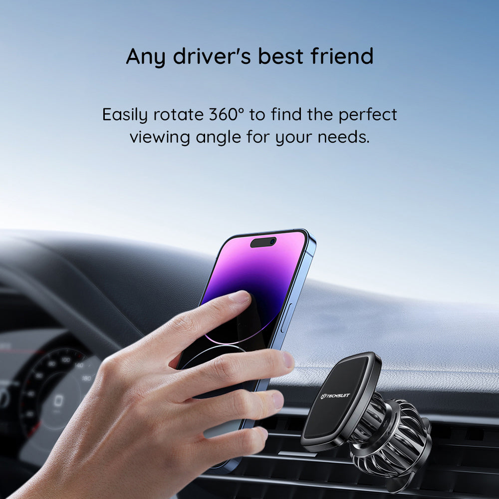 Suporte Auto Magnético Techsuit S2, Universal, Preto