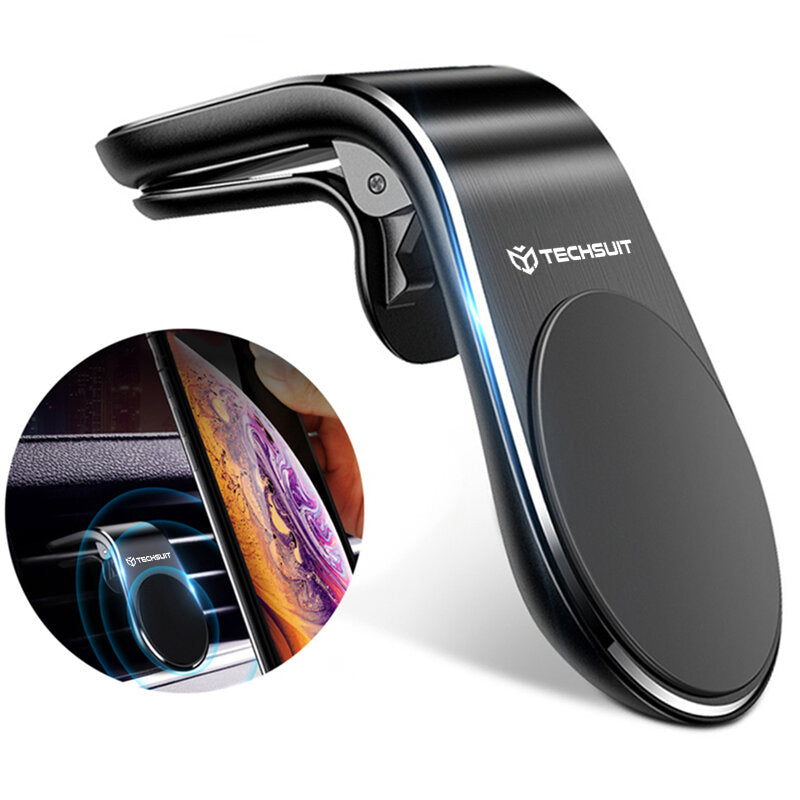 Suporte Auto Magnético Techsuit S7, Universal, Prateado