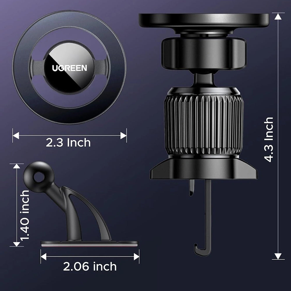 Suporte Auto Magnético UGREEN LP986 (85397), Universal, Preto
