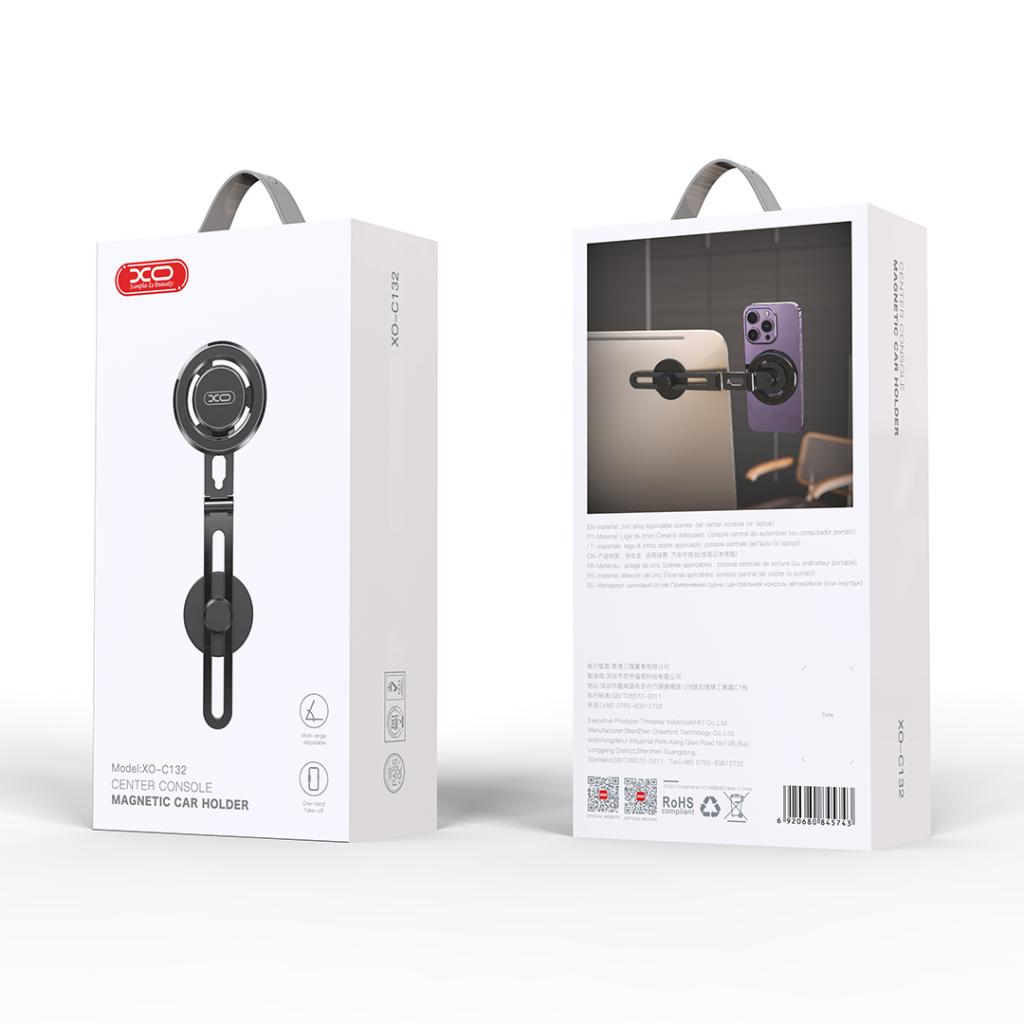 Suporte Auto Magnético XO Design C132, Universal, Preto