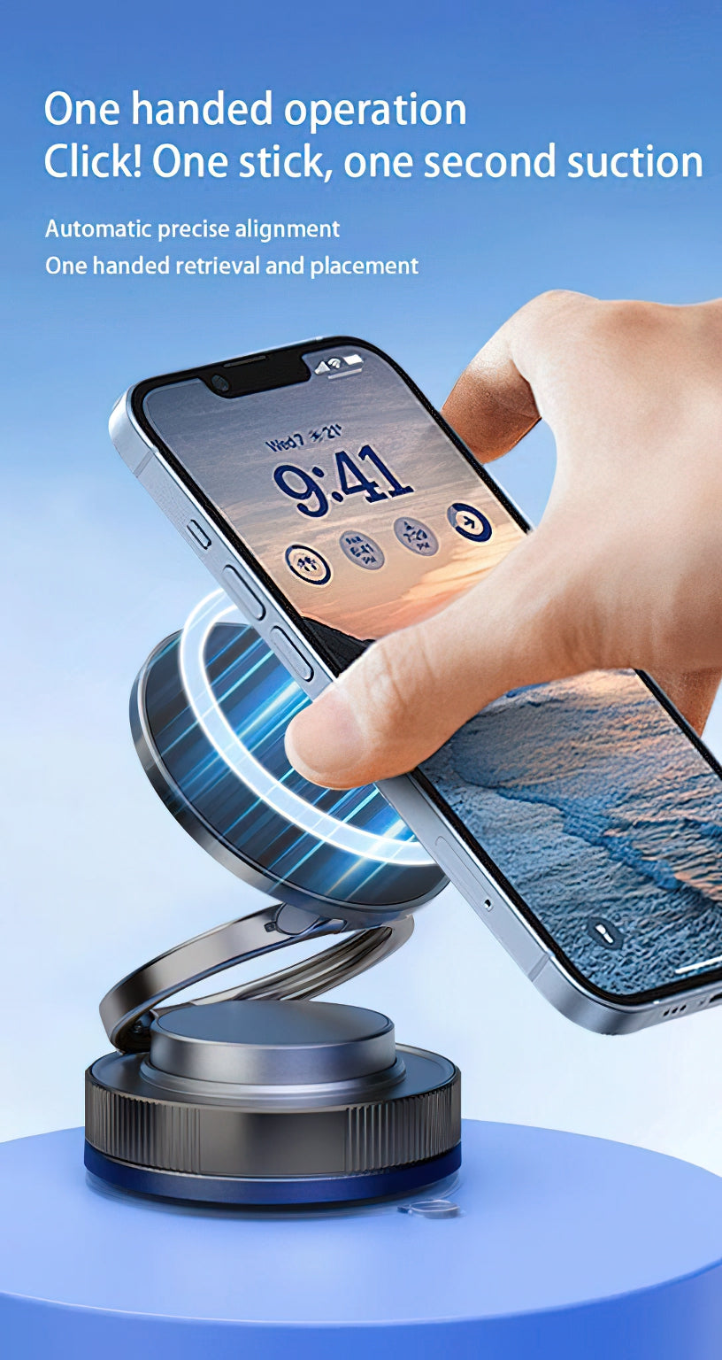 Suporte Auto Magnético XO Design C177, Universal, Preto