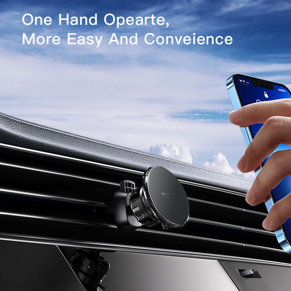 Suporte Auto Magnético Yesido C160, Universal, Preto