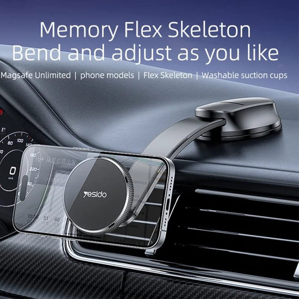 Suporte Auto Magnético Yesido C176, Universal, Preto