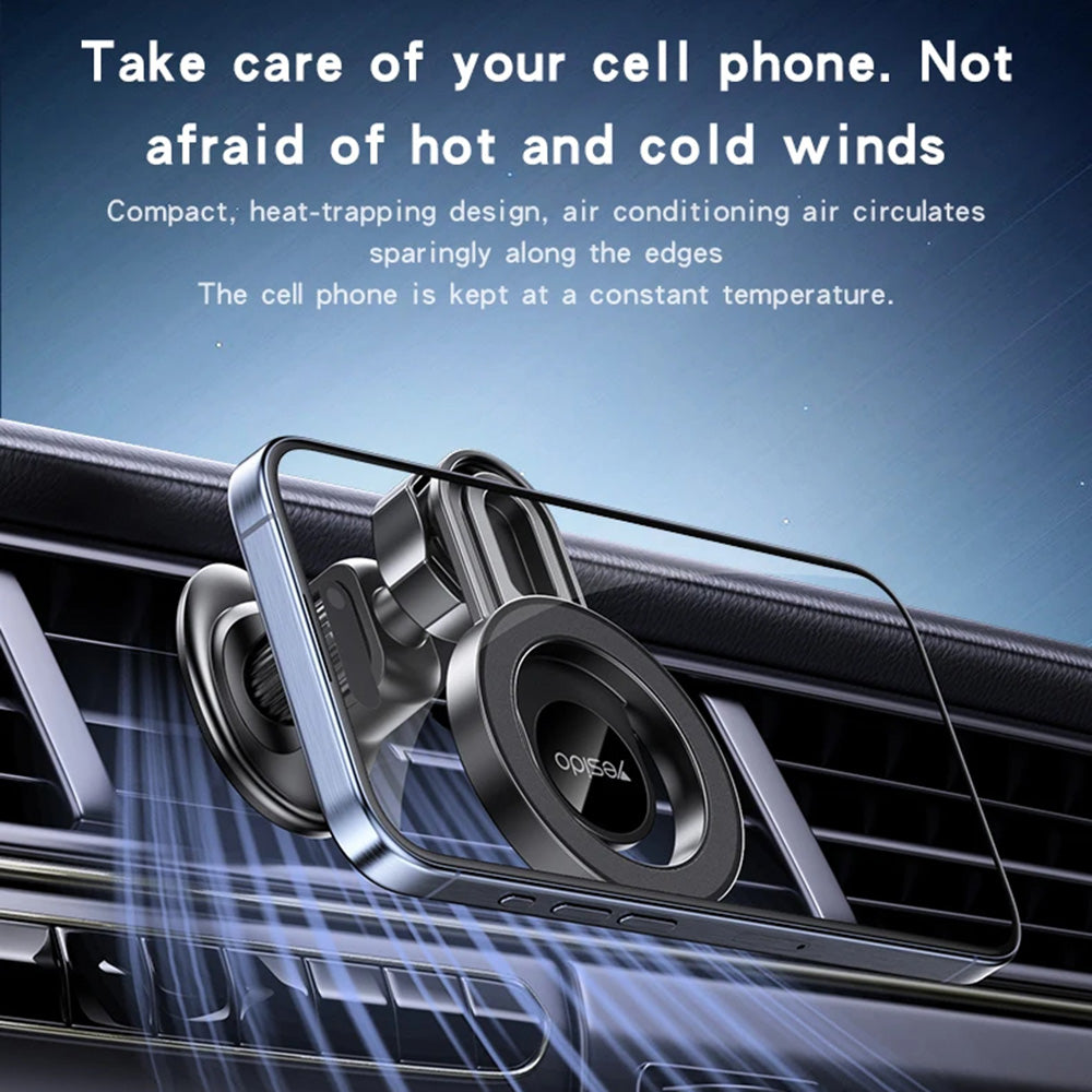 Suporte Auto Magnético Yesido C209, Universal, Preto