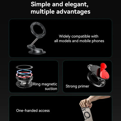 Suporte Auto Magnético Yesido C218, Universal, Preto