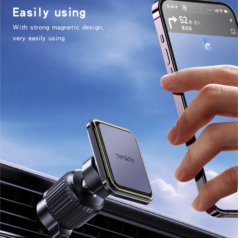 Suporte Auto Magnético Yesido C245, Universal, Preto